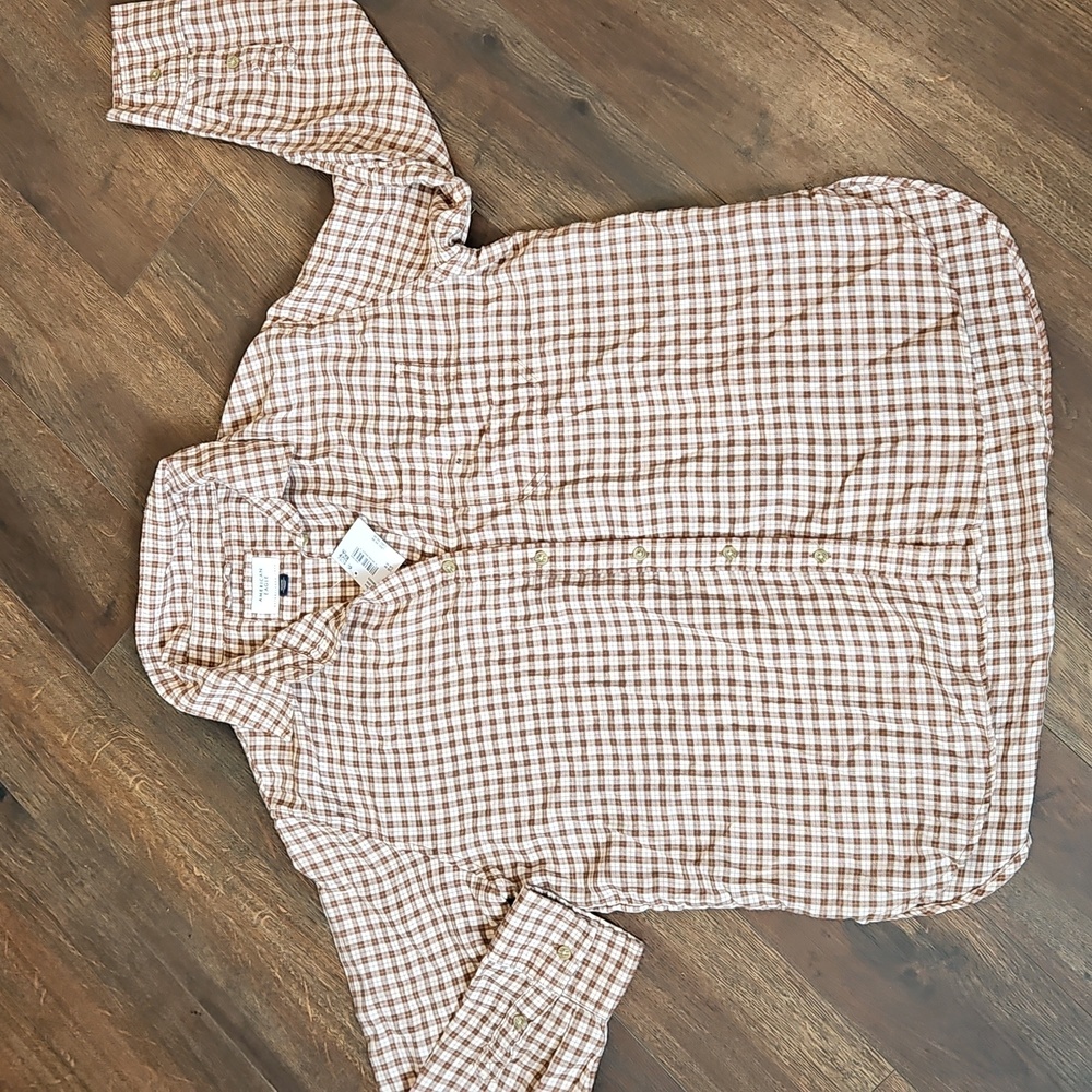 NWT American Eagle Soft Oversized Plaid Button Down
